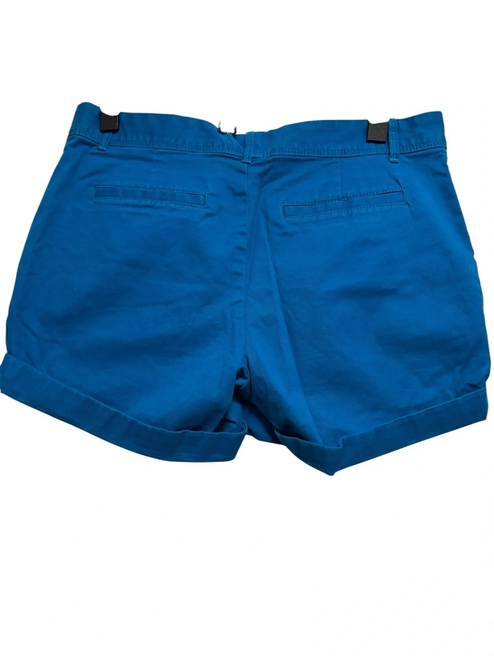 Banana Republic Blue Chino Shorts Size 4 Cuffed Cotton Casual